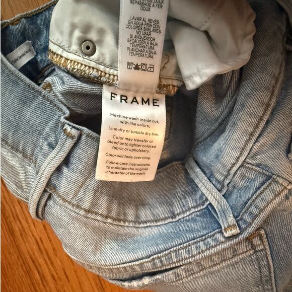 Frame Heritage Le Sylvie Slender Straight size 25 Light wash distressed - Picture 9 of 14